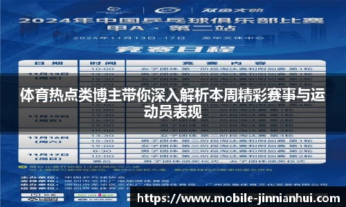 体育热点类博主带你深入解析本周精彩赛事与运动员表现